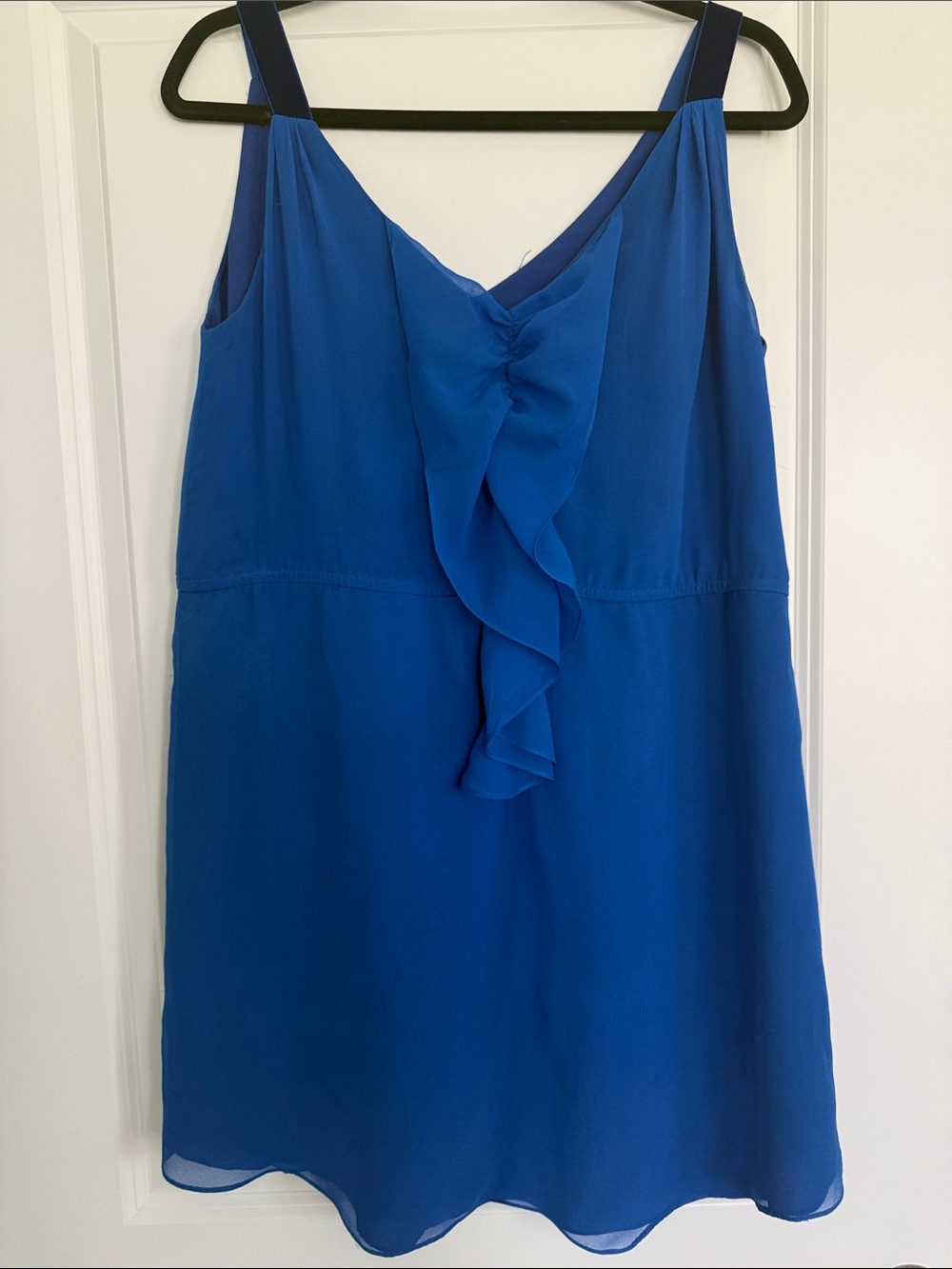 Rebecca Taylor Cobalt Blue Sleeveless V-Neck Dress